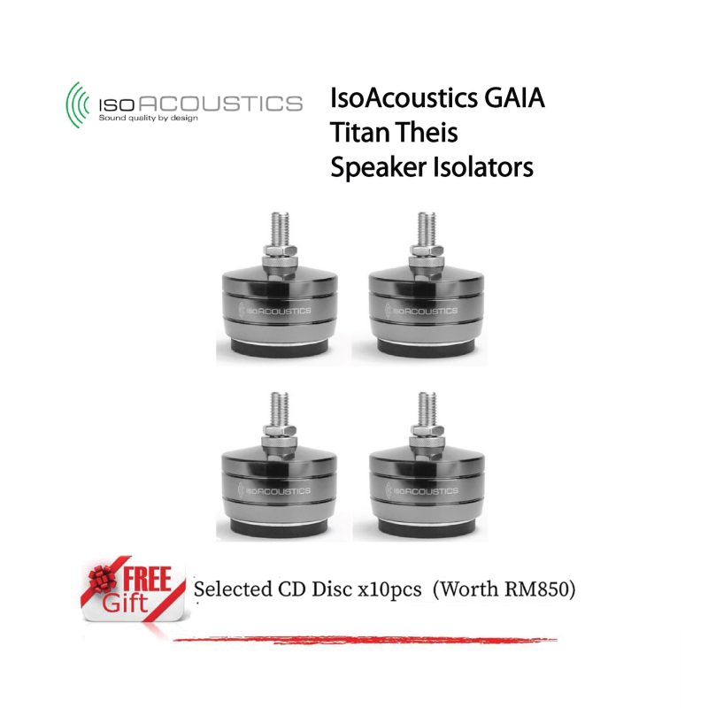 Isoacoustics Gaia Titan Theispremium High Fidelity Speaker Isolators